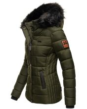 Marikoo Unique ladies quilted winter jacket with fur collar  Größe S - Gr. 36