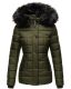 Marikoo Unique ladies quilted winter jacket with fur collar  Größe S - Gr. 36