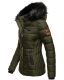 Marikoo Unique ladies quilted winter jacket with fur collar  Größe S - Gr. 36