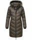 Marikoo Armasa lange Damen Winter Steppjacke Anthrazit Größe S - Gr. 36