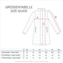 Marikoo Armasa lange Damen Winter Steppjacke Taupe Grey Größe XXL - Gr. 44
