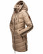 Marikoo Armasa lange Damen Winter Steppjacke Taupe Grey Größe XXL - Gr. 44