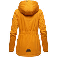 Marikoo Bikoo Damen gefütterte Winterjacke mit Teddyfell Cinnamon Größe XS - Gr. 34
