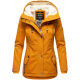 Marikoo Bikoo Damen gefütterte Winterjacke mit Teddyfell Cinnamon Größe XS - Gr. 34