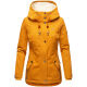 Marikoo Bikoo Damen gefütterte Winterjacke mit Teddyfell Cinnamon Größe XS - Gr. 34