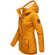 Marikoo Bikoo Damen gefütterte Winterjacke mit Teddyfell Cinnamon Größe XS - Gr. 34