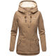 Marikoo Bikoo ladies winter jacket with hood Taupe Größe S - Gr. 36
