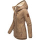 Marikoo Bikoo ladies winter jacket with hood Taupe Größe S - Gr. 36