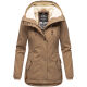 Marikoo Bikoo ladies winter jacket with hood Taupe Größe M - Gr. 38