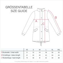 Navahoo Cristal Damen Winterjacke Parka mit Kunstfell Taupe Grey Gr.L