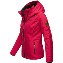 Marikoo Erdbeere Damen Übergangsjacke leicht gefüttert mit Kapuze Fuchsia Größe XS - Gr. 34