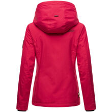 Marikoo Erdbeere Damen Übergangsjacke leicht gefüttert mit Kapuze Fuchsia Größe XS - Gr. 34