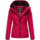 Marikoo Erdbeere Damen Übergangsjacke leicht gefüttert mit Kapuze Fuchsia Größe XS - Gr. 34