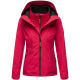 Marikoo Erdbeere Damen Übergangsjacke leicht gefüttert mit Kapuze Fuchsia Größe XS - Gr. 34