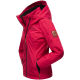 Marikoo Erdbeere Damen Übergangsjacke leicht gefüttert mit Kapuze Fuchsia Größe XS - Gr. 34