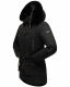 Navahoo Olessaa Damen halblange Winterjacke mit Kapuze Schwarz XL - Gr. 42