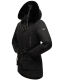 Navahoo Olessaa Damen halblange Winterjacke mit Kapuze Schwarz XXL - Gr. 44