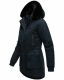 Navahoo Olessaa Damen halblange Winterjacke mit Kapuze Navy XS - Gr. 34