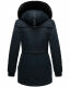 Navahoo Olessaa Damen halblange Winterjacke mit Kapuze Navy XS - Gr. 34