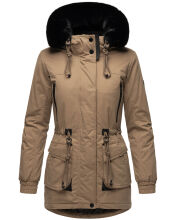 Navahoo Olessaa ladies hooded Winter Jacket Taupe-Gr.XS