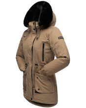 Navahoo Olessaa ladies hooded Winter Jacket Taupe-Gr.XS