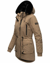 Navahoo Olessaa ladies hooded Winter Jacket Taupe-Gr.XL
