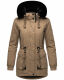 Navahoo Olessaa ladies hooded Winter Jacket Taupe-Gr.XL