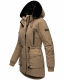 Navahoo Olessaa ladies hooded Winter Jacket Taupe-Gr.XL