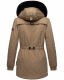 Navahoo Olessaa ladies hooded Winter Jacket Taupe-Gr.XL