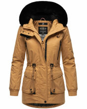 Navahoo Olessaa ladies hooded Winter Jacket Camel-Gr.XL