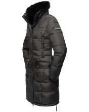 Navahoo Sinja Damen Winter Parka Jacke mit Kapuze Anthrazit-Gr.S