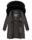 Navahoo Sinja Damen Winter Parka Jacke mit Kapuze Anthrazit-Gr.S