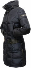 Navahoo Sinja Damen Winter Parka Jacke mit Kapuze Navy-Gr.S