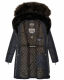 Navahoo Sinja Damen Winter Parka Jacke mit Kapuze Navy-Gr.S
