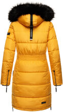 Navahoo Sinja Damen Winter Parka Jacke mit Kapuze Gelb-Gr.S