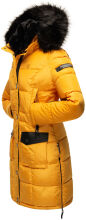 Navahoo Sinja Damen Winter Parka Jacke mit Kapuze Gelb-Gr.S