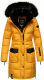 Navahoo Sinja Damen Winter Parka Jacke mit Kapuze Gelb-Gr.S