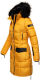 Navahoo Sinja Damen Winter Parka Jacke mit Kapuze Gelb-Gr.S
