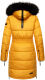 Navahoo Sinja Damen Winter Parka Jacke mit Kapuze Gelb-Gr.S