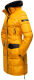 Navahoo Sinja Damen Winter Parka Jacke mit Kapuze Gelb-Gr.S