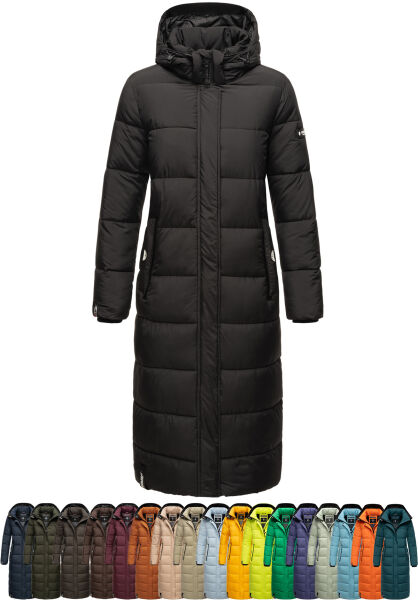 Navahoo Isalie Damen lange Winterjacke gesteppt