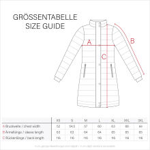 Navahoo Isalie Damen lange Winterjacke gesteppt