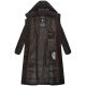 Navahoo Isalie Damen lange Winterjacke gesteppt Schwarz-Gr.L