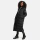 Navahoo Isalie Damen lange Winterjacke gesteppt Schwarz-Gr.XL