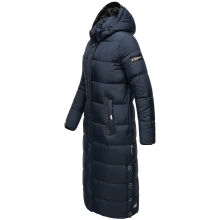 Navahoo Isalie Damen lange Winterjacke gesteppt Navy-Gr.S