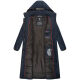 Navahoo Isalie Damen lange Winterjacke gesteppt Navy-Gr.S