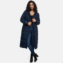 Navahoo Isalie Damen lange Winterjacke gesteppt Navy-Gr.XL