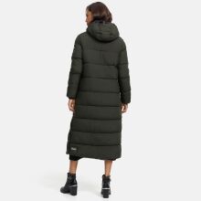 Navahoo Isalie ladies long winter jacket quilted Dark-Olive-Gr.XS