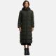 Navahoo Isalie ladies long winter jacket quilted Dark-Olive-Gr.XS