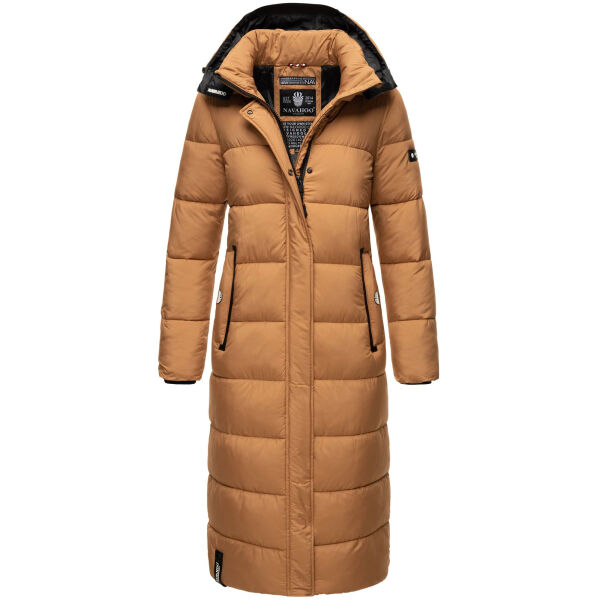 Navahoo Isalie ladies long winter jacket quilted Camel-Gr.XS